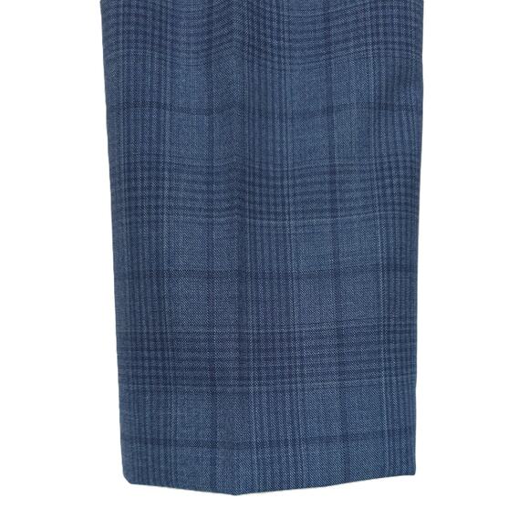 Calvin Klein Men's Slim-Fit Stretch Wool Blend Suit Pants Blue Plaid 30x32 NWT - Picture 5 of 6